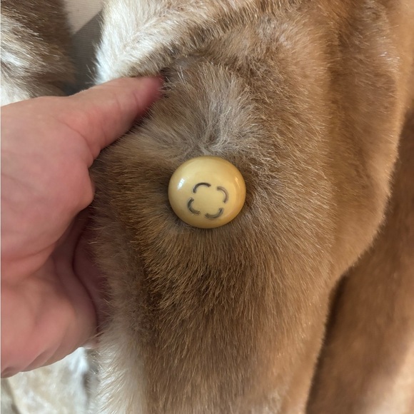 Vintage 70s Dubrowsky & Perlbinder Faux Fur Coat Brown Mid-Length NYC Designer - Picture 3 of 8